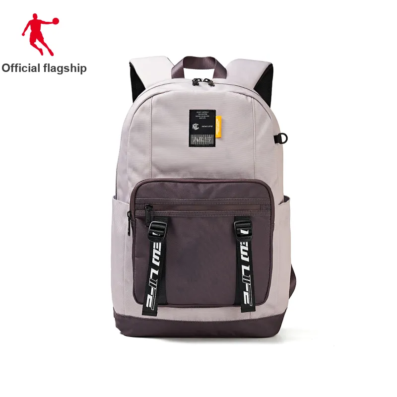 QIAODAN Shandong Silk Backpack Regular Unisex Float Stone Color-2