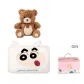 Shin-Chan Half 3D Effect Hand Warmer White+Dodo Cream Bear, Pink Portable Box