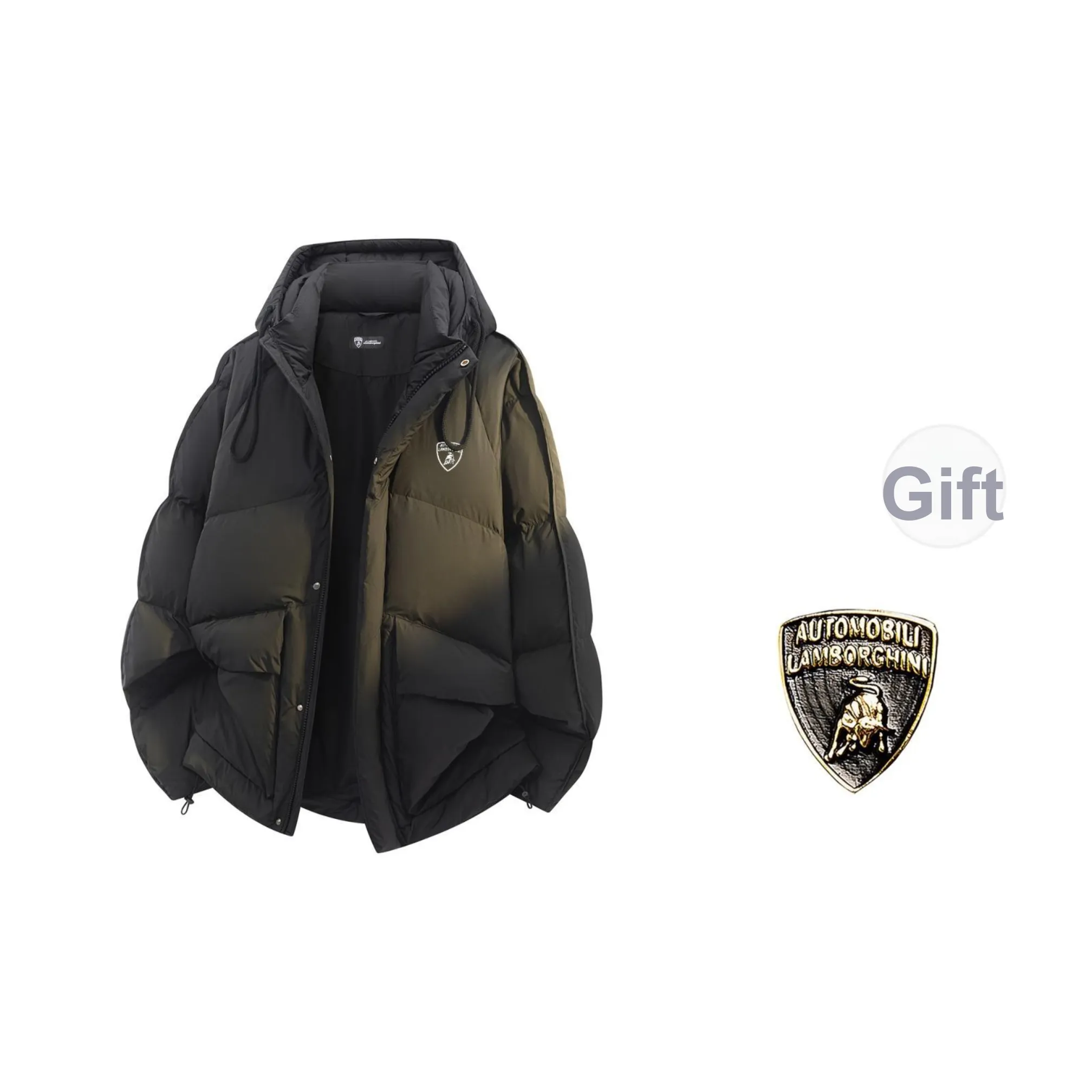 AUTOMOBILI LAMBORGHINI Пуховик Унисекс