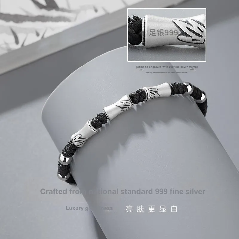 Hurry That Year 999 Fine Silver Bracelets Men's-1