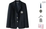 Dark Blue Suit, Comes with Free Tie+Dust Bag+Badge