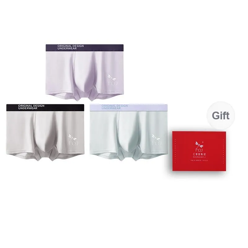 RED DRAGONFLY Cotton Panties Men's 3 Pack Gift Box Set-13