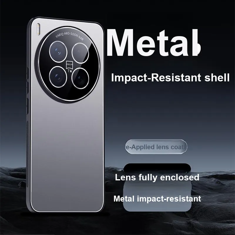 XUANCAISHI Metal Fully Enclosed Soft Edge Phone Cases Compatibility VivoX90s/x200/x100/y300t/s20pro/s19pro-2