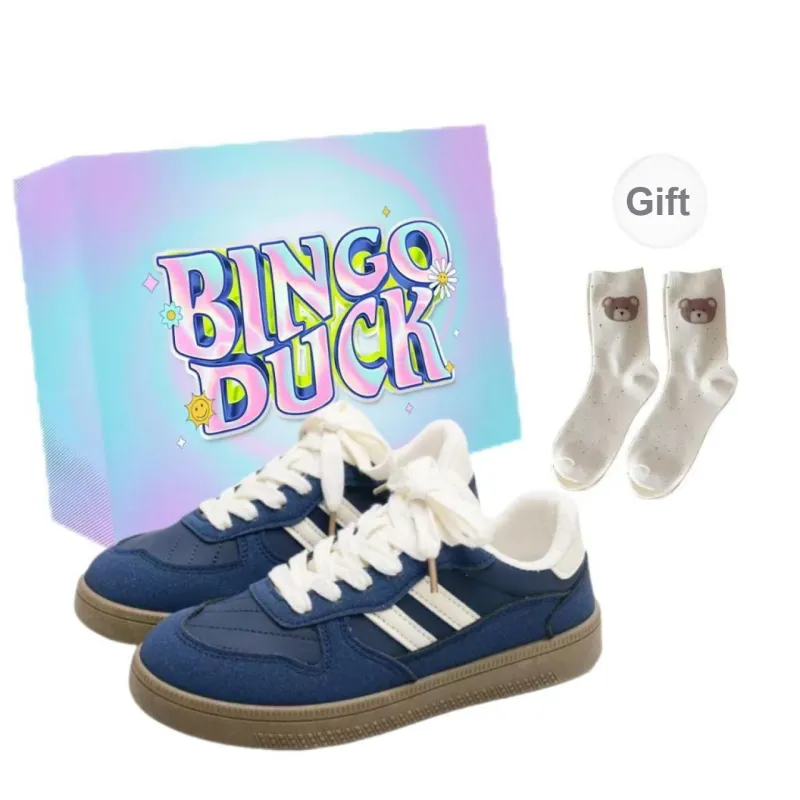 BINGO DUCK Slip Resistant Low Top Skateboard Shoes Women's-2