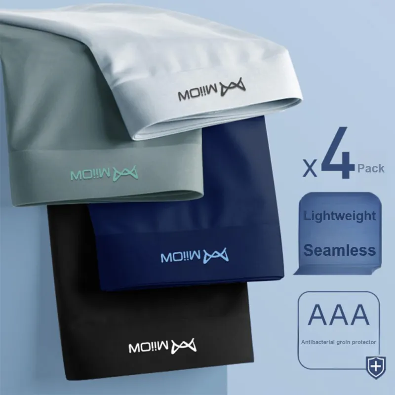 MIIOW Underpants Men's Box 4 Pack Dark Color-0