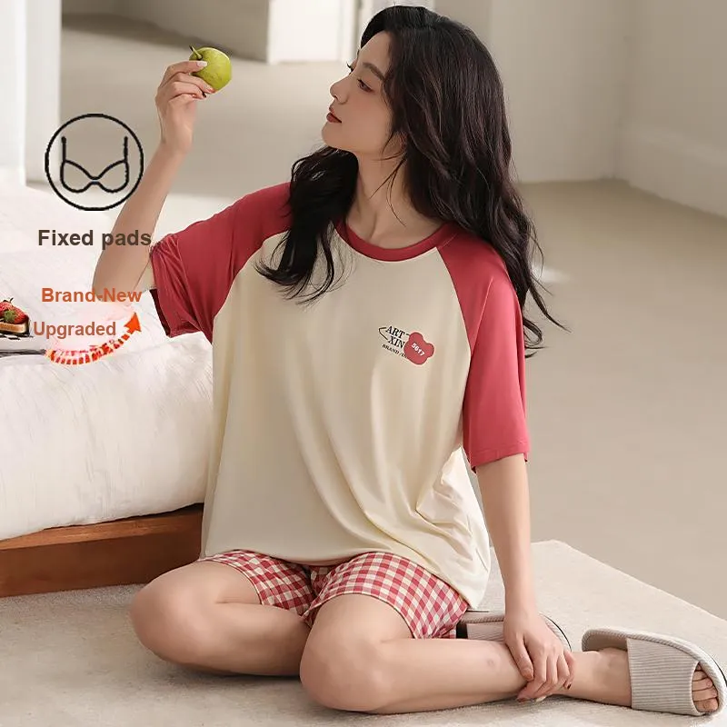 Top Melon Pajama Set Women's Image Color-2