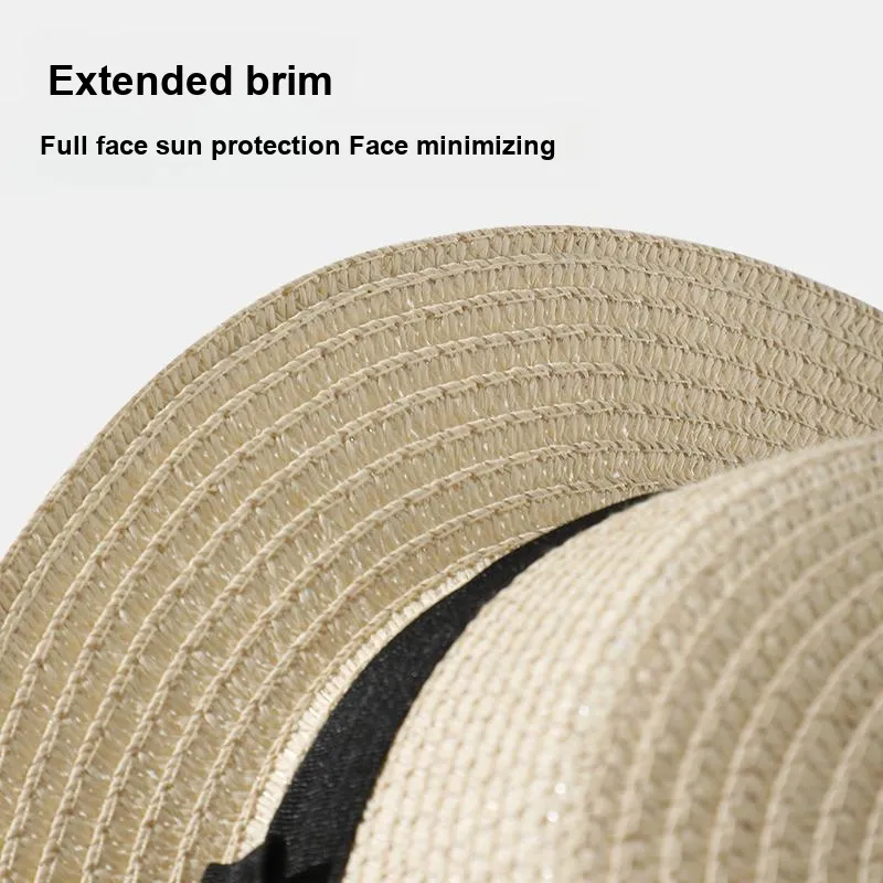 NANJIREN Straw Woven Sun Protection Hats Women's-3