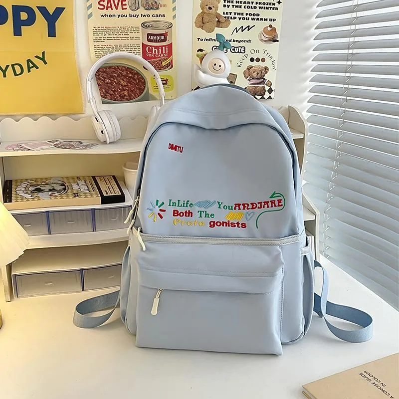 Yalu Nylon Backpack Regular Unisex Multicolor-8