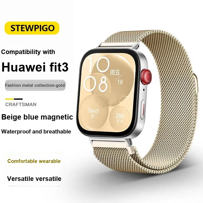 STEWPIGO Huawei Compatibility Watch Band 215mm Metal-15