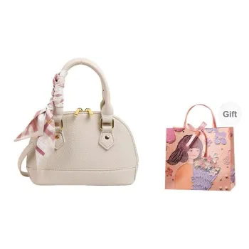PARK DANCE Pu Crossbody Bag Regular Women's Ecru/Black/Pink/Coffee