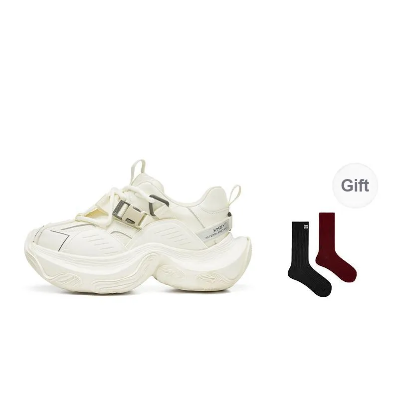 XMZY Dune Series Sandalwood Height Increasing Wear-Resistant Low-Top Chunky Sneakers Unisex-71