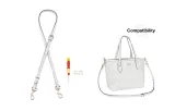[Crossbody]Glacier White 1.1cm Width 90-120cm*Includes Modified Buckle