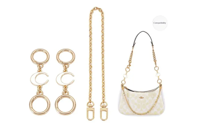 GUYI Metal Bag Accessory Bag Strap Women's Gold Tone-54