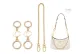White Moon (Two Pieces)+Decorative Chain 40cm