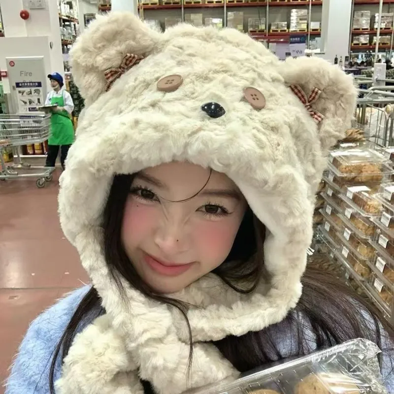 WODONBLE Polyester Hoods & Plush Hats Unisex-2
