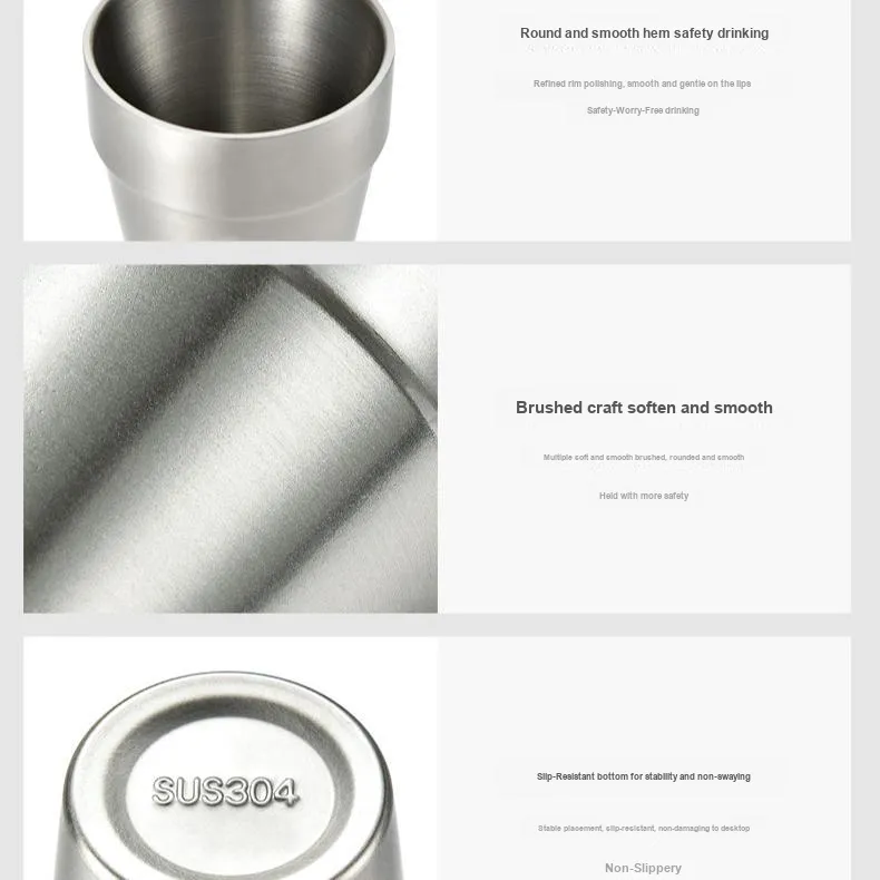 Hispeed Outdoor Water Equipment Stainless Steel 0.25L-4