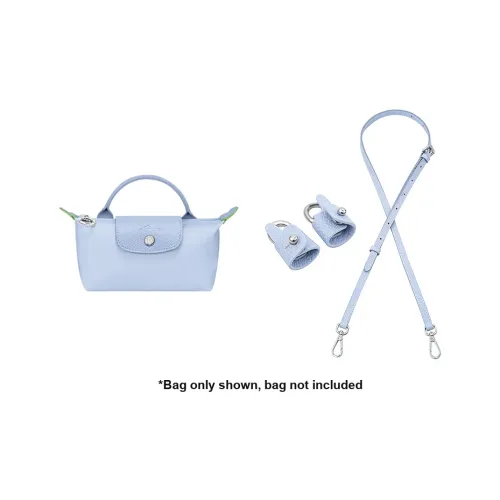 Искусственная кожа Супер Волокно Плечевой ремень Неперфорированный Модифицированный Без повреждений Сумка Женская Небесно-голубая