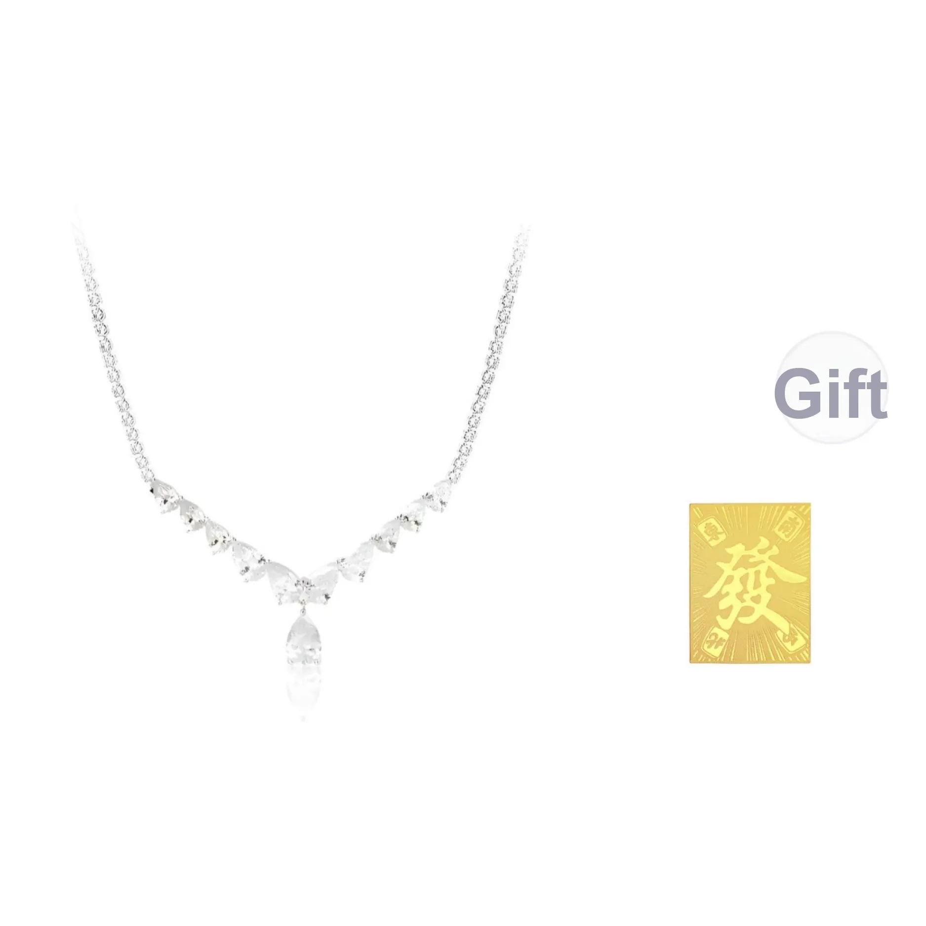 SHANRUI Серебряное покрытие медные ожерелья женские