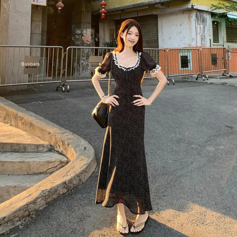 KUNZHUDAXIANG Short Sleeved Dress Women's-9