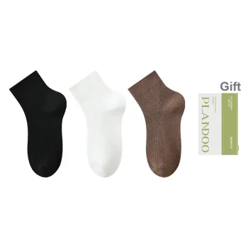 PLANDOO Mid Calf Socks Unisex Shopping Bag 3 Pack