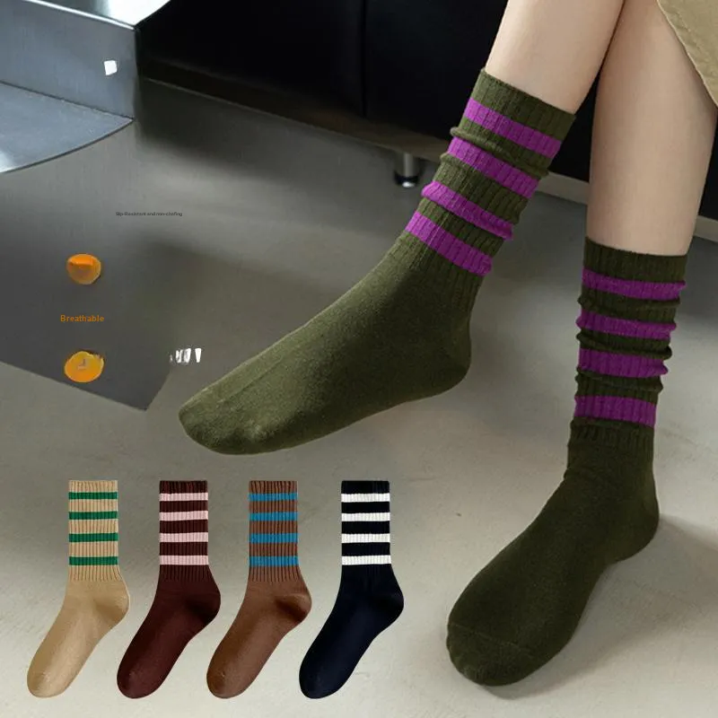 Caramella Mid Calf Socks Women's Combo Set-2