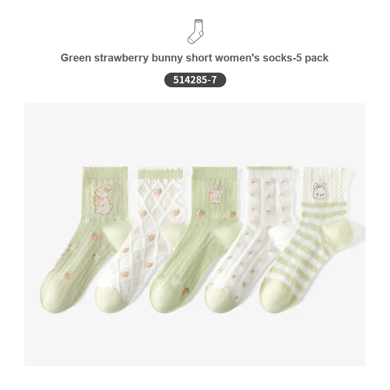 Caramella Mid-Calf Socks Women's 5 Pack-27