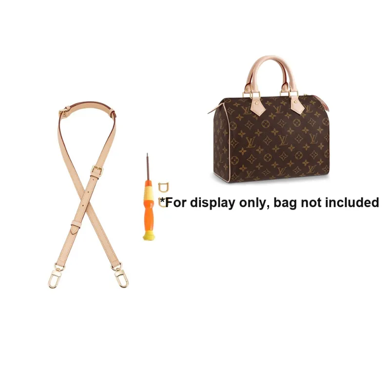 Ingenuity Handmade Cow Leather Bag Strap Women's Beige-22