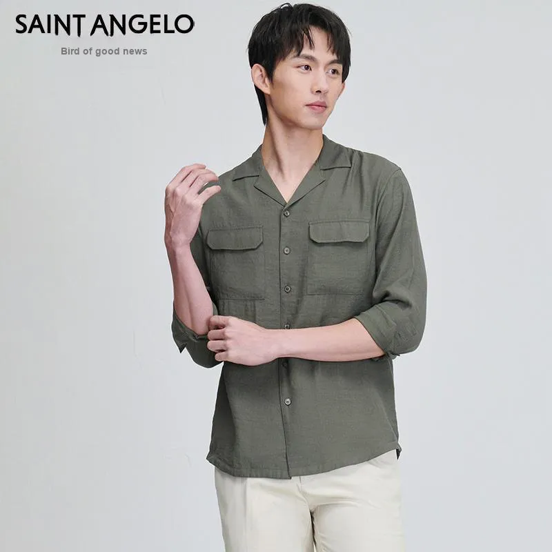 SAINT ANGELO Shirt Unisex Forest Green-2