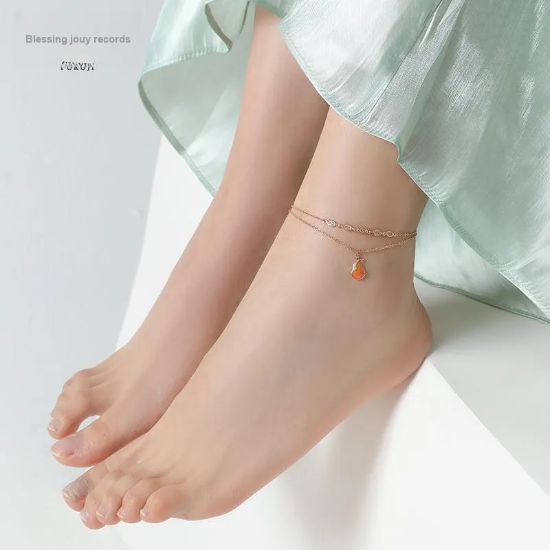 Fu Ru Ji S925 Silver Anklets Women's-6