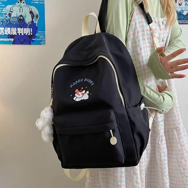 Moonshine Nylon Backpack Regular Unisex Yellow/White/Purple/Black-8