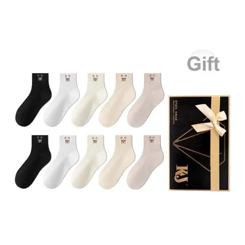 KJ Носки Crew Женские 10 пар смешанные цвета