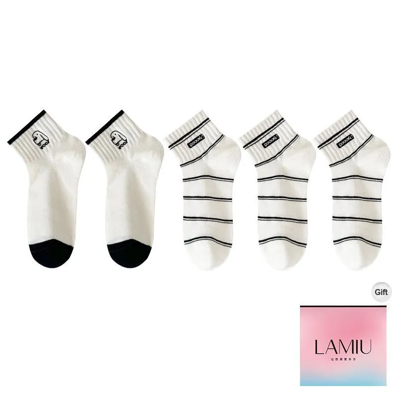 Lan Miao Ankle Socks Women's Shopping Bag Combo Set-13