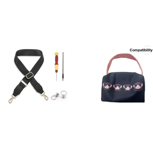 GAIZAOJIANG Холщовая сумка с ремешком женский розовый черный