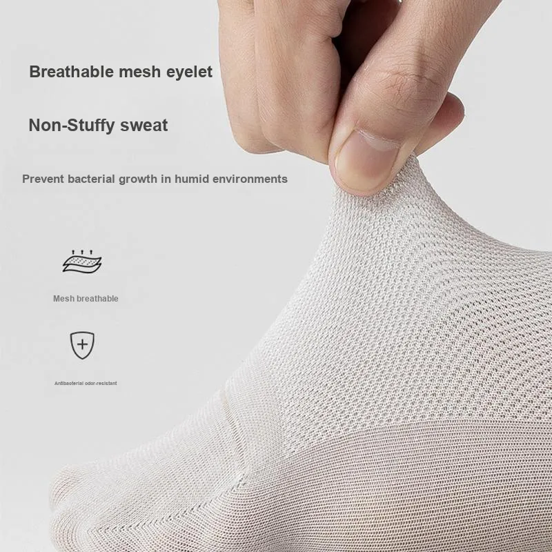XIA.WA.ZHI.XIU No Show Socks Men's Shopping Bag 6 Pack-15