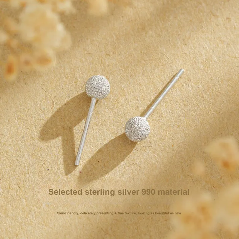 SEVEN COOK 990 Silver Stud Earrings Women's-2