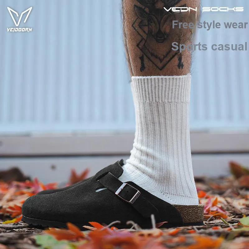 VEIDOORN Knee High Socks Unisex 3 Pack-3