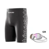 Black White (Black White Letter Version)+White Coating Swim Goggles
