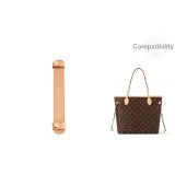 Vegetable Tanned Leather Stress Relief Shoulder Strap Pad, 23cm Length[Upgraded ☆ More Invisible]