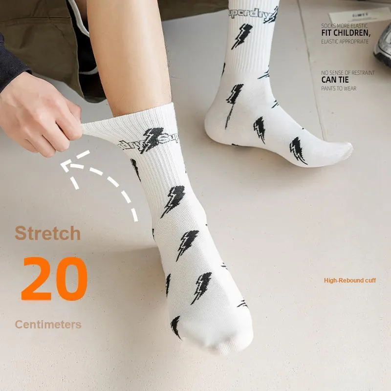 Cotton Gene Mid Calf Socks Men's 4 Pack-10