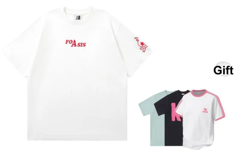 FOASIS Drop Shoulder Sleeve T Shirt Unisex-18