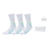 밀크 화이트 블루 선물 포장+3팩 세트 (블루, 옐로우, 화이트 *3)