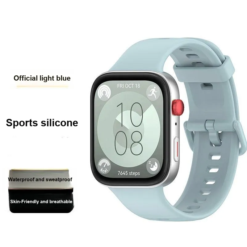 MUZHITIANKONG Huawei Compatibility Watch Band 150 240mm Silicone Material-9