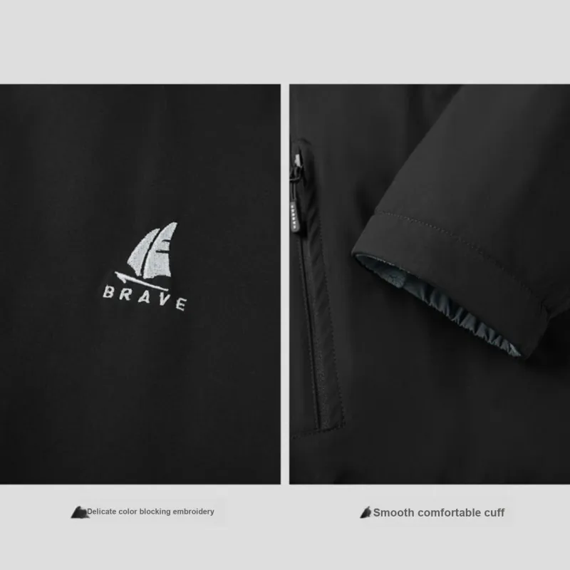 HLA Jackets Men Black E3-4