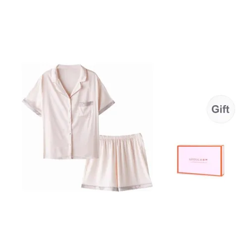 ANVINAL Pajama Set Women's Gift Box Set Beige
