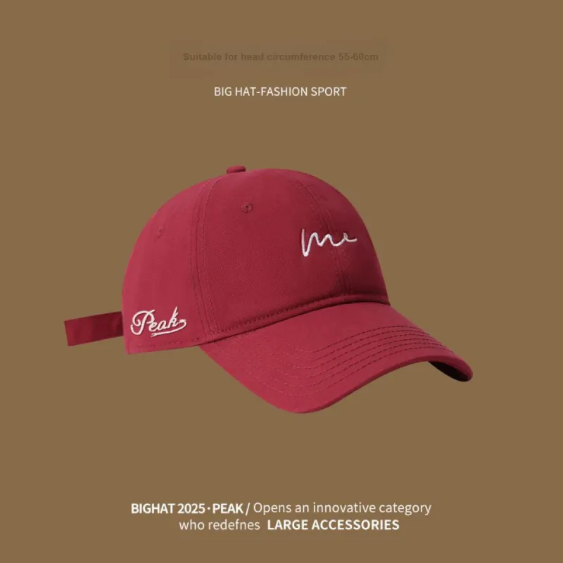 PEAK Polyester Baseball Caps Unisex White/Black/Gray/Khaki/Burgundy-9