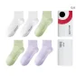 [6 Pack]White *2, Light Green *2, Light Purple *2