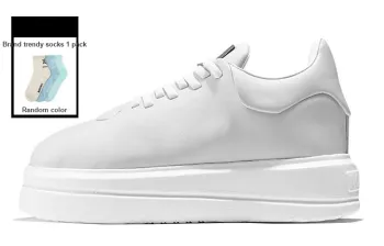 NORVINCY Versatile White Sneakers Low Top Commute Walking Shoes Skateboard Shoes Unisex White