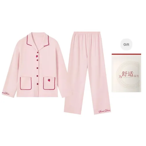 Red Beans At Home Pajama Set Women's