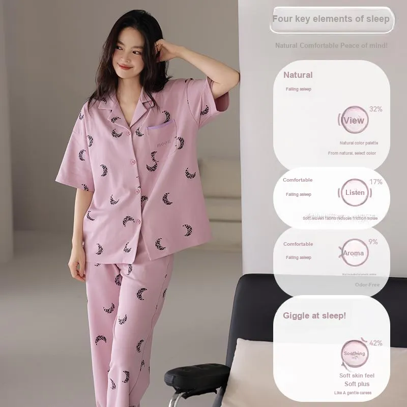 MIIOW Cool One Summer Series Pajama Set Women's Lotus Color-2