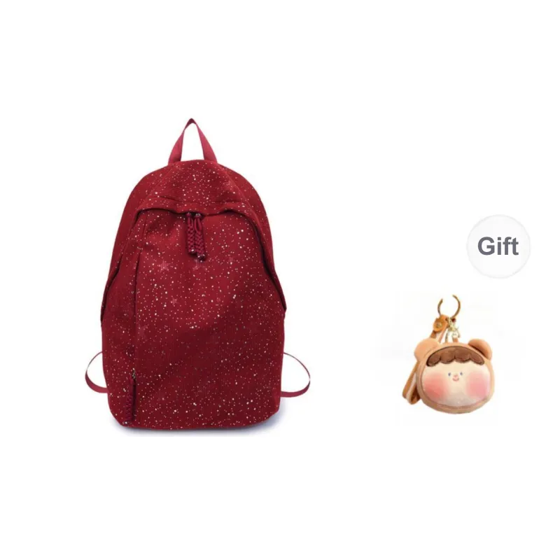URBAN FOREST Corduroy Backpack Unisex Blue/Pink/Red/White/Black-7